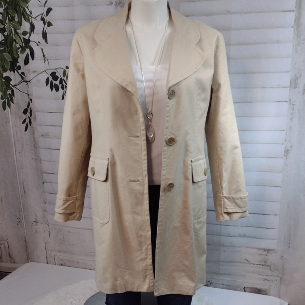 Merona Women's Tan Trench Coat Size XL